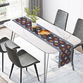 Aperturee - Aperturee Bohemian Mandala Table Runner Intricate Medallion Pattern for Spiritual and Boho Chic Dining Decor